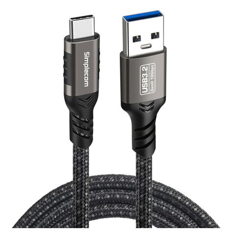 Simplecom CAU520 2m USB-A to USB-C 3.2 Gen 2 Charging Cable
