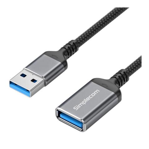 Simplecom CAU320 USB 3.0 Type A Braided Extension Cable - 2.0m