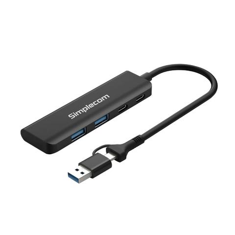Simplecom CH385 SuperSpeed USB-A & USB-C 3.2 Gen 1 4-Port Combo Hub
