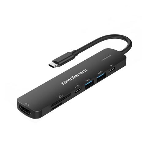 Simplecom CHT570 USB-C SuperSpeed 7-in-1 Multiport Hub Adapter Docking Station