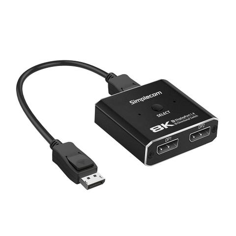 Simplecom CM202 Bi-Directional 2-Way 8K DisplayPort 1.4 Switch