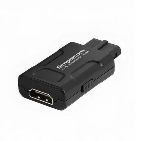 Simplecom CM461v2 HDMI Adapter Composite AV/S-Video to HDMI Converter for Nintendo NGC N64 SNES SFC