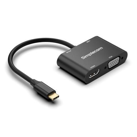 Simplecom DA440 4-in-1 USB-C Multiport Adapter w/ 100W PD