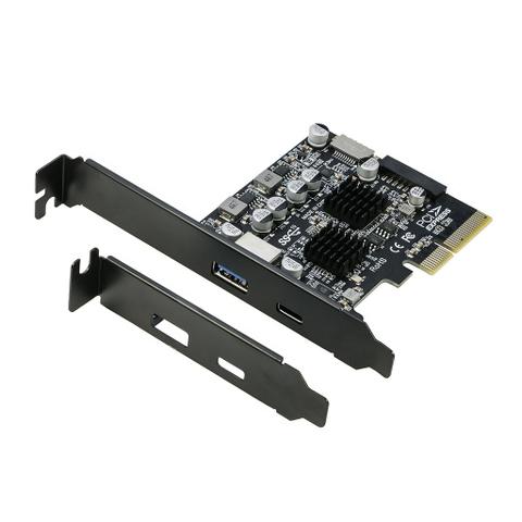 Simplecom EC315 PCIe x4 to 4-Port USB 3.2 Gen 2 Type-C & Type-A w/ Front Panel USB-C 3.0 Key-A Expansion Card