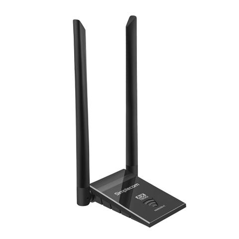 Simplecom NW628v2 AX1800 Dual Band Wi-Fi 6 USB Adapter with 2x 5dBi High Gain Antennas