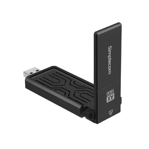 Simplecom NW812 AX1800 Dual Band Wi-Fi 6 USB Adapter with Foldable Antenna