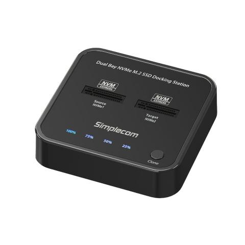 Simplecom SD550v3 Dual-Bay USB 3.2 Gen2 NVMe M.2 SSD Docking Station