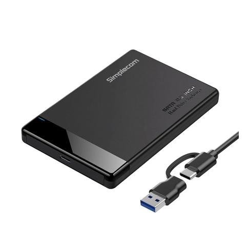 Simplecom SE109 Tool-free 2.5" SATA HDD/SSD to USB-C 3.2 Gen 1 Enclosure