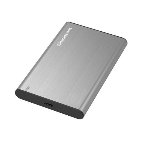 Simplecom SE221 Aluminium 2.5" SATA HDD/SSD USB3.1 Enclosure - Grey