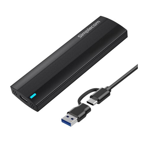 Simplecom SE517 NVMe/SATA Dual Protocol M.2 SSD Tool-Free USB-C Enclosure