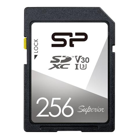 Silicon Power 256GB Superior SDXC U3 UHS-I Memory Card - 100MB/s