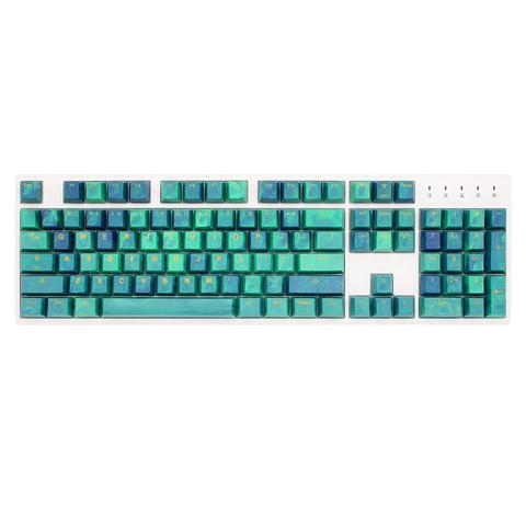 Tai-Hao MX-Switch Cubic Doubleshot ABS 104-Key Keycap Set - Green