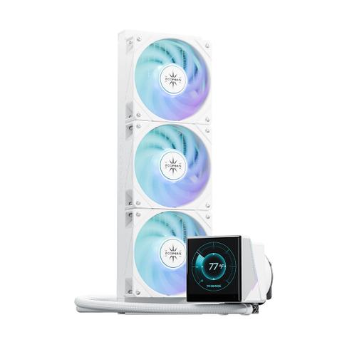 TCOMAS WG600 360mm AIO Liquid CPU Cooler - White