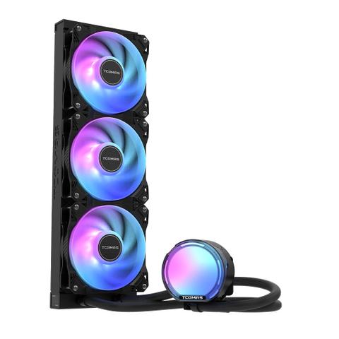 TCOMAS LE100 360mm AIO Liquid CPU Cooler - Black