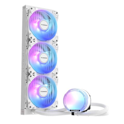 TCOMAS LE100 360mm AIO Liquid CPU Cooler - White