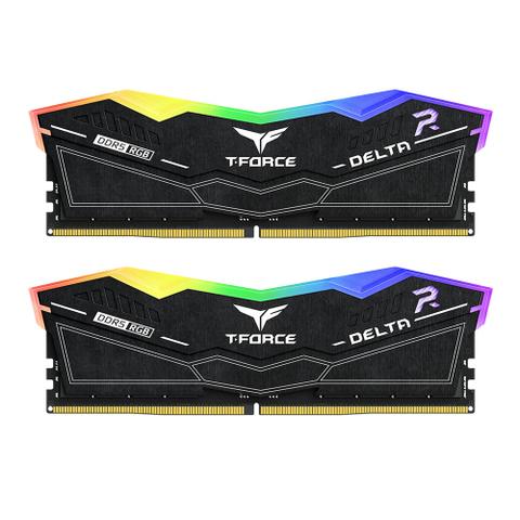 Team T-Force Delta RGB 32GB (2x 16GB) DDR5 6000MHz CL30 Desktop Memory - Black