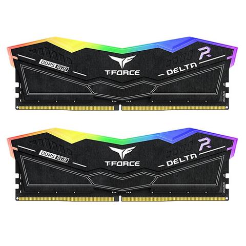 Team T-Force Delta RGB 32GB (2x 16GB) DDR5 6400MHz Desktop Memory - Black