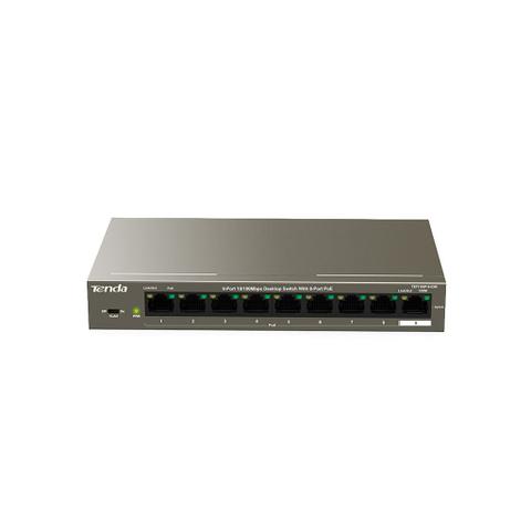 Tenda TEF1109P-8-63W 9-Port 10/100Mbps Desktop Switch With 8-Port PoE