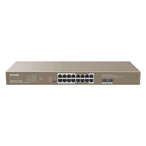 Tenda TEG1118P-16-250W 16-Port Gigabit Ethernet Switch with 16-Port PoE + 2