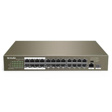 Tenda TEF1126P-24-250W 24-Port 10/100Mbps 1-Port Gigabit PoE Switch with SFP
