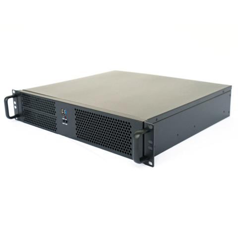 TGC 2U Short Depth Rack Mountable Server Chassis w/ ATX PSU Window