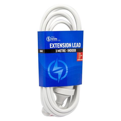 The Brute Power Co Indoor Mains Extension Lead - 3m