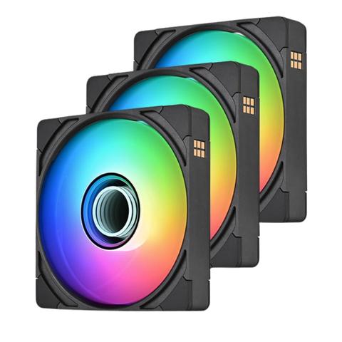 Thermaltake CT120 EX Infinity ARGB Magnetic 120mm Black Fan - 3 Fan Pack