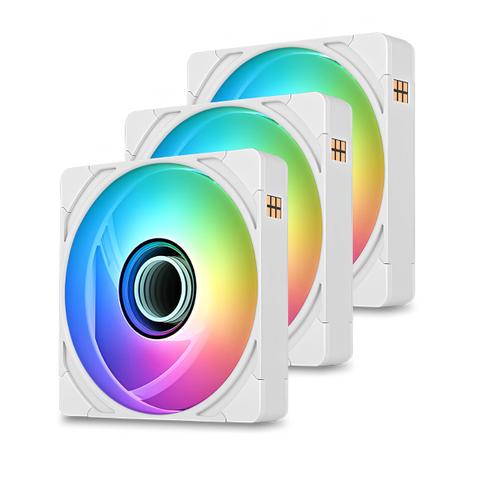 Thermaltake CT120 EX Infinity ARGB Magnetic 120mm White Fan - 3 Fan Pack