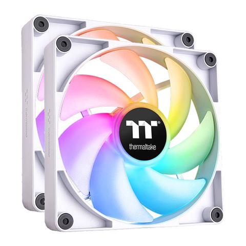 Thermaltake CT120 120mm ARGB Sync Performance PWM Fan White Edition - 2 Pack