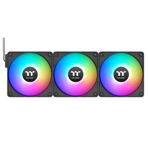 Thermaltake CT120 120mm EX ARGB Magnetic Quick Connect PWM Fans Black - 3 Pack