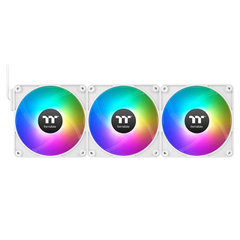 Thermaltake CT120 120mm EX ARGB Magnetic Quick Connect PWM Fans White - 3 Pack