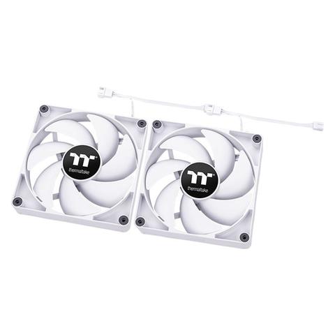 Thermaltake CT140 140mm Performance PWM Fan White Edition - 2 Pack
