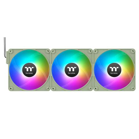Thermaltake CT140 140mm EX Reverse ARGB Magnetic Connect PWM Fans Green - 3 Pack
