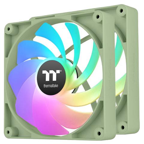Thermaltake CT140 140mm Reverse ARGB Sync Performance PWM Fan Matcha Green Edition - 2 Pack