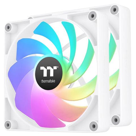Thermaltake CT140 140mm Reverse ARGB Sync Performance PWM Fan White Edition - 2 Pack