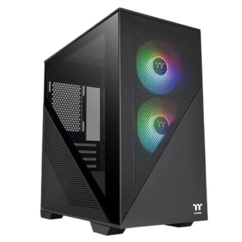 Thermaltake Divider 170 Tempered Glass ARGB Micro-ATX Case - Black