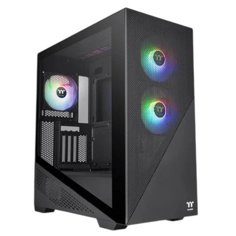 Thermaltake Divider 370 Tempered Glass Mid-Tower ARGB E-ATX Case - Black