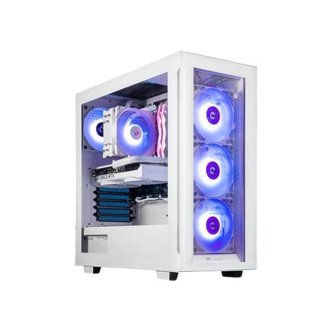 Thermaltake Infinity PRO V7 Desktop PC AMD Ryzen 5 7500F 32GB RAM RTX 5070 W11 - Snow Edition