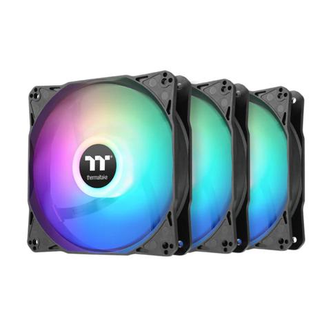 Thermaltake LE 120 ARGB PWM Cooling Fan Black Edition - 3 Fan Pack