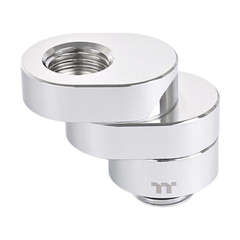 Thermaltake Pacific F-Pro Rotary Offset Female to Male Fitting - Chrome