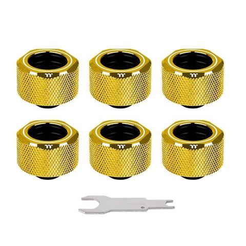 Thermaltake Pacific G1/4 PETG Tube 16mm OD Compression - Gold (6 Pack)