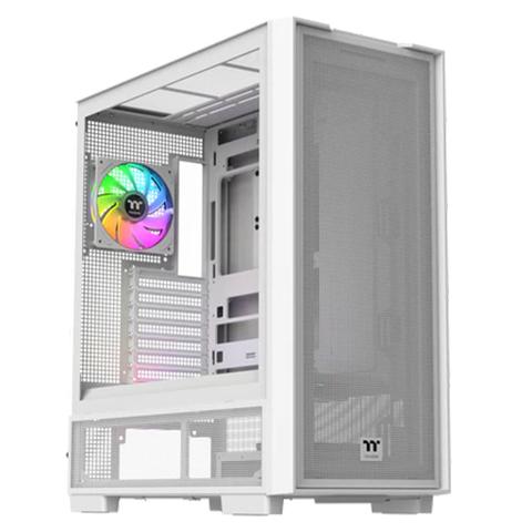 Thermaltake S380 Tempered Glass ARGB Mid Tower Case - Snow