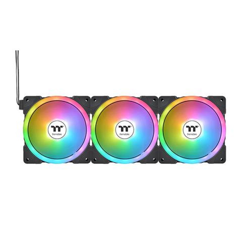 Thermaltake SWAFAN EX14 ARGB 140mm Magnetic PWM Cooling Fan Black - 3 Pack