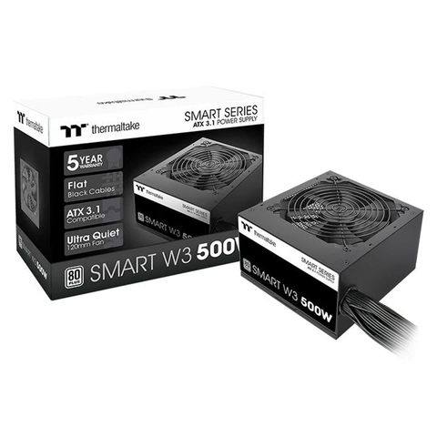 Thermaltake Smart W3 Series 500W 80+ ATX 3.1 Non-Modular Power Supply