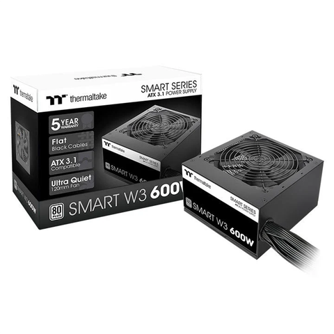Thermaltake Smart W3 Series 600W 80+ ATX 3.1 Non-Modular Power Supply