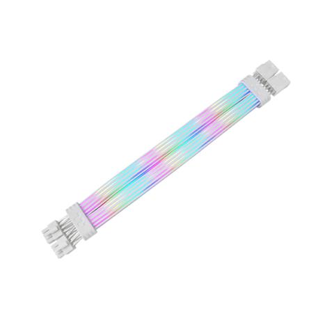 Thermaltake TtMod Sleeved ARGB PSU Cable 8Pin 300mm - Snow Edition