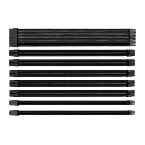 Thermaltake TtMod Sleeved PSU Extension Cable Set V2 - Black