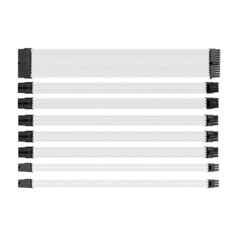 Thermaltake TtMod Sleeved PSU Extension Cable Set V2 - White