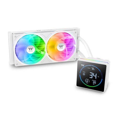Thermaltake TH240-S V3 240mm ARGB AIO Liquid CPU Cooler - Snow Edition