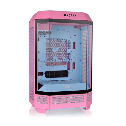 Thermaltake The Tower 300 Tempered Glass Micro Tower Case - Bubble Pink Edition